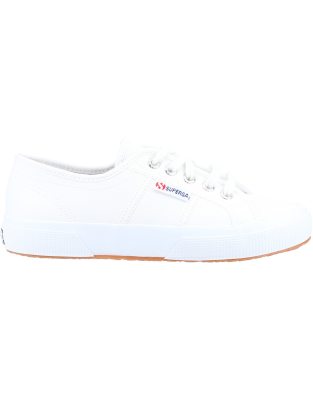 Superga 2750 tumbled leather shoe in white - view 1