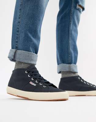 superga mid top black