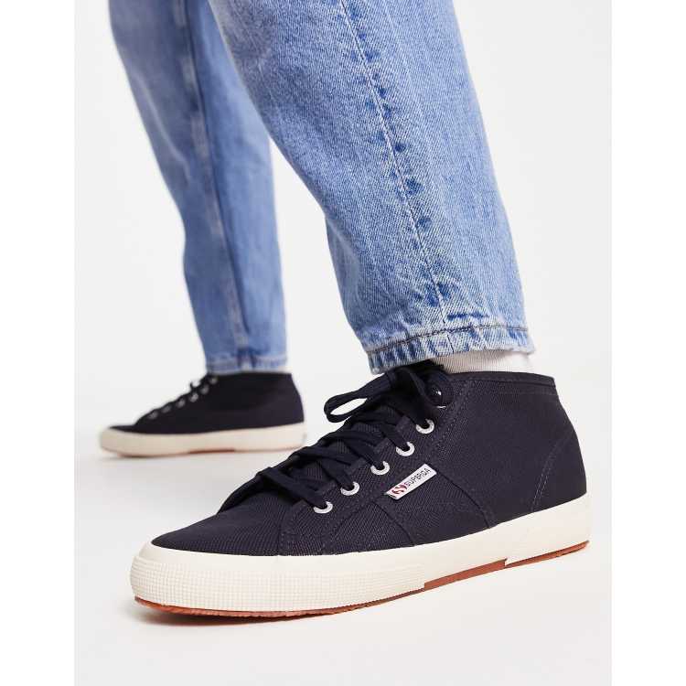 Superga store blue mid