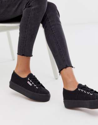 superga black