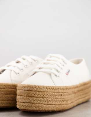 superga plateforme doré