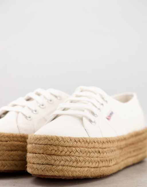 Superga white hot sale canvas shoes