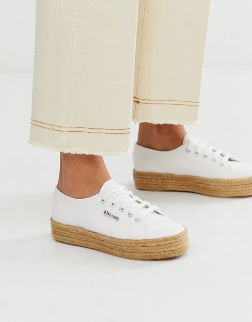 Superga 2790 shop white espadrille