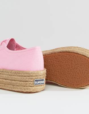 superga espadrilles rosa