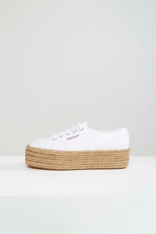 Superga 2024 espadrilles wit