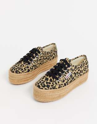 superga leopard trainers