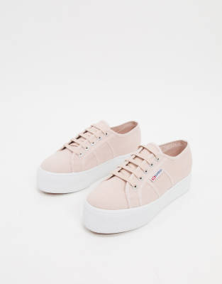 Superga 2790 flatform 4cm trainers in pink