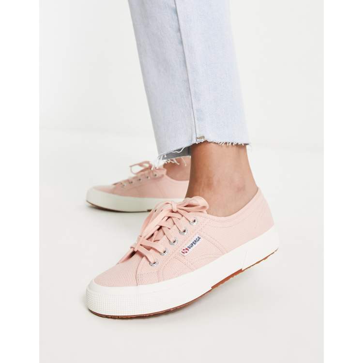 Superga white 2790 flatform trainers online