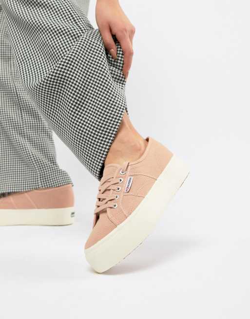 Superga plateau sale gold