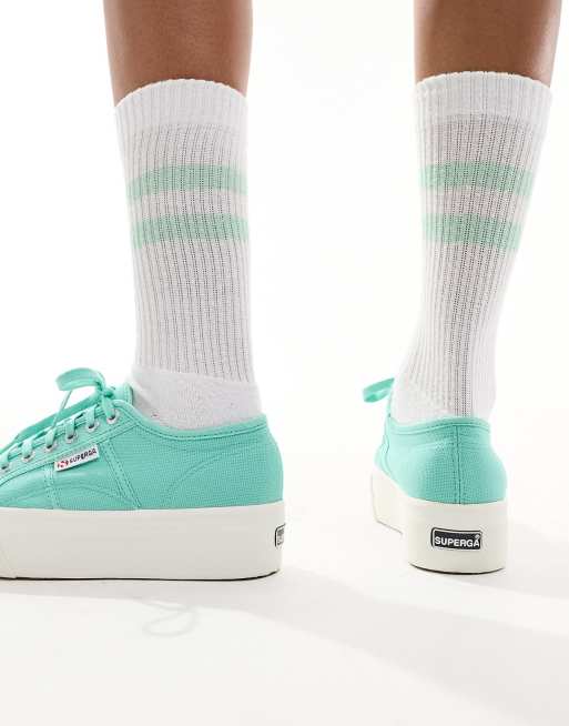 Superga 2790 linea up and down in green