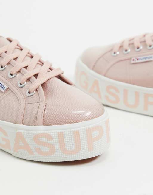 Superga pelle rosa online