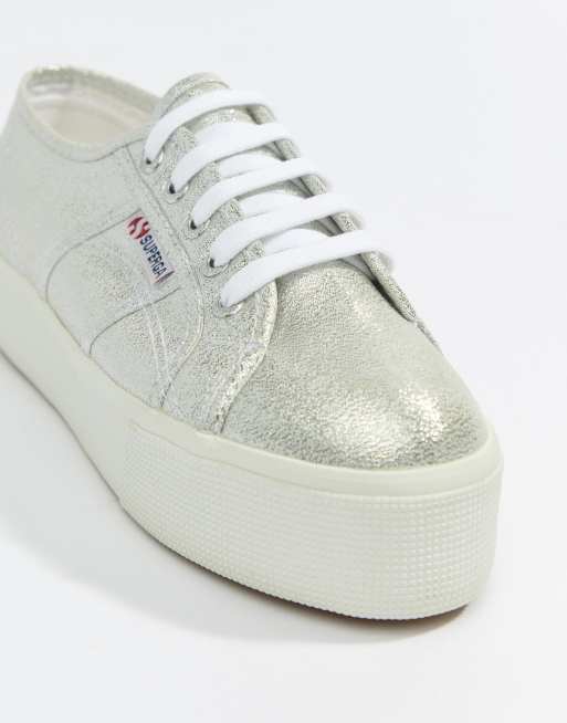 Superga deals platform silver