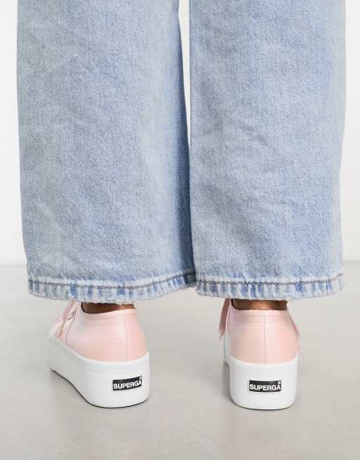 Superga hotsell rosa plateau