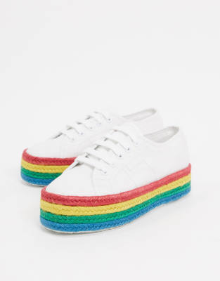 asos rainbow trainers