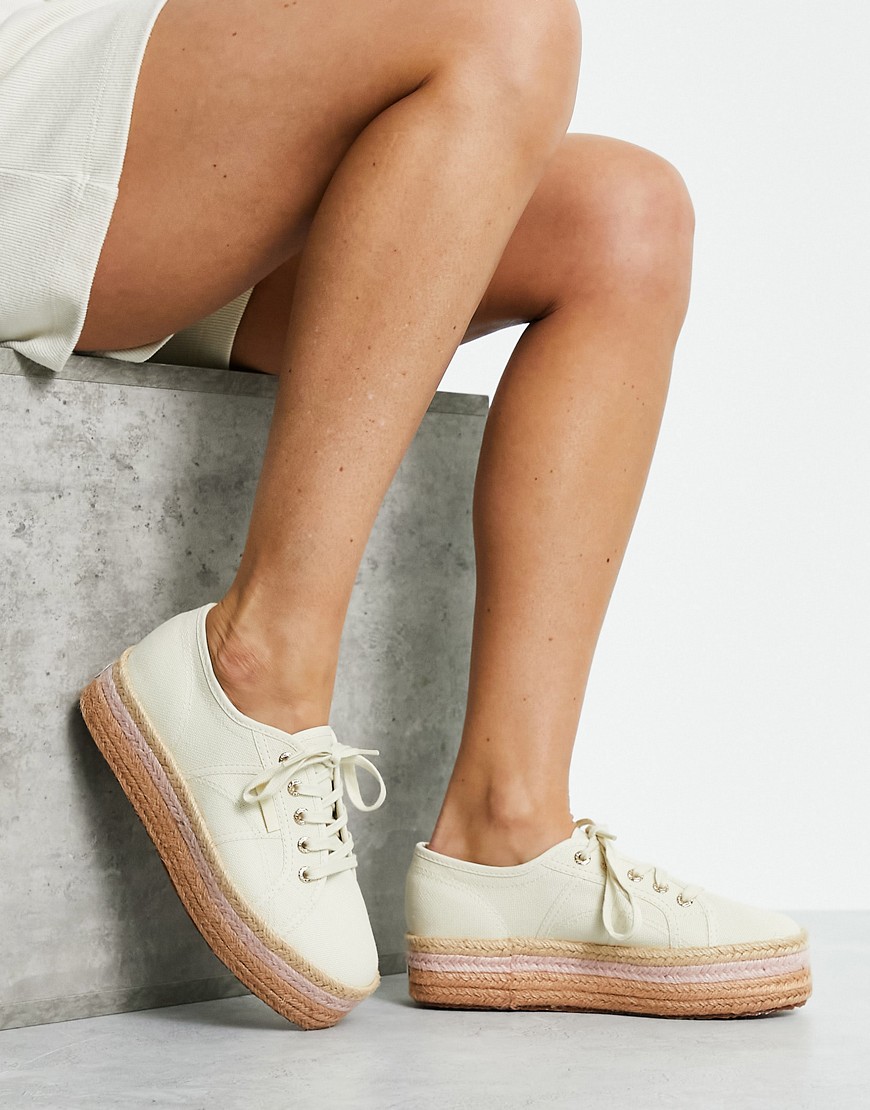 Superga 2790 Rope espadrille trainers in sand-Neutral