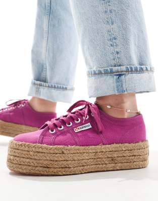 Superga 2790 rope trainers in purple