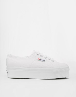 superga platform bianche