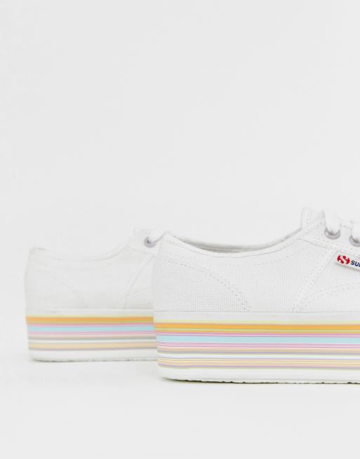 Superga hotsell platform arcobaleno