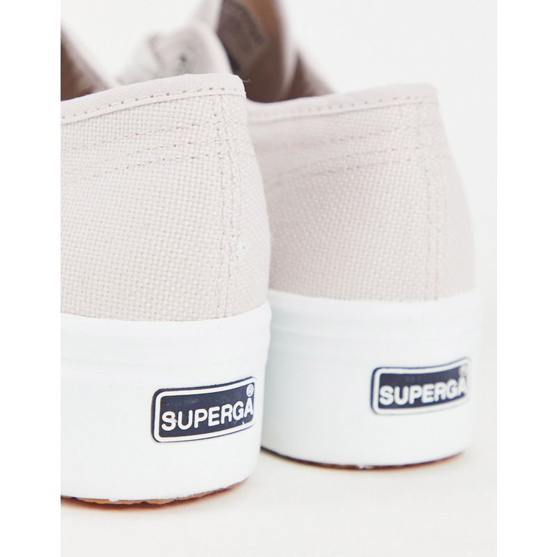 Scarpe Sneakers Superga - 2790 - Sneakers flatform in tela viola cenere