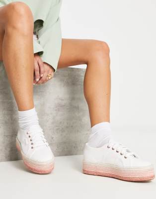 Espadrillas Donna Tela Con Suola In Gomma - Scarpe Basse Comode Infradito - Colore Nero, Taglia 7 UK / 40 EU