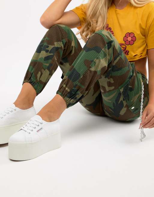 Superga 2024 camo platform