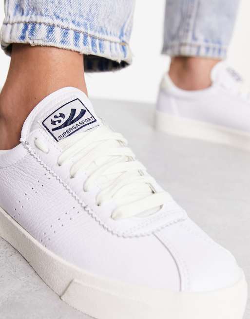 Superga – 2843 Club S – Sneaker aus Leder in Weiß , 3 von 4