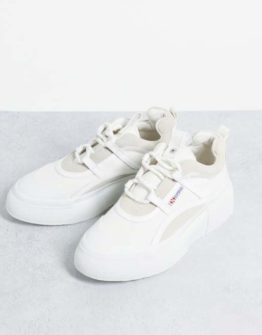 superga dentelle blanche