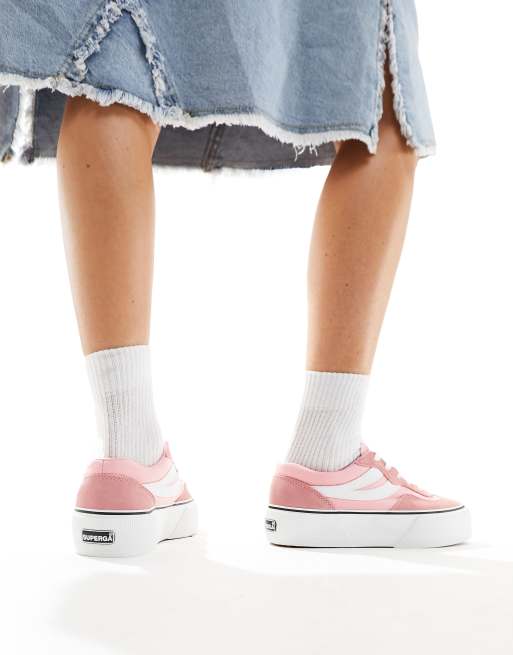 Superga color block platform outlet