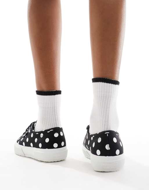 Superga Baskets pois Blanc ASOS