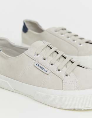 cream canvas trainers