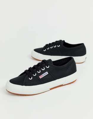 superga black cotu