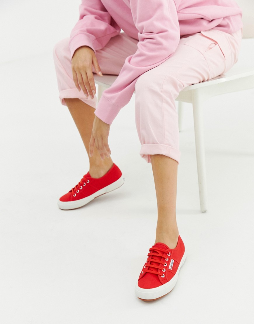 Superga - Cotu classic 2750 - Sneakers di tela rosse-Bianco