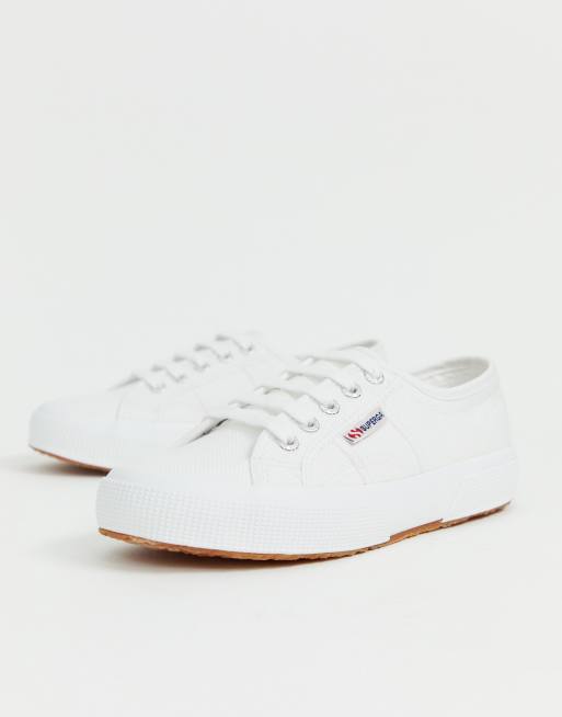 Superga Cotu Classic 2750 white canvas sneakers | ASOS