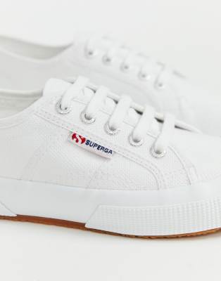 superga white canvas sneakers