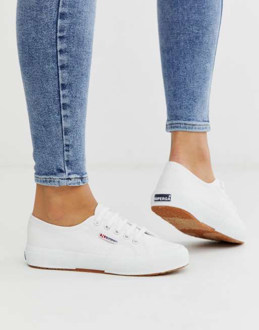 Superga Cotu Classic 2750 white canvas sneakers ASOS