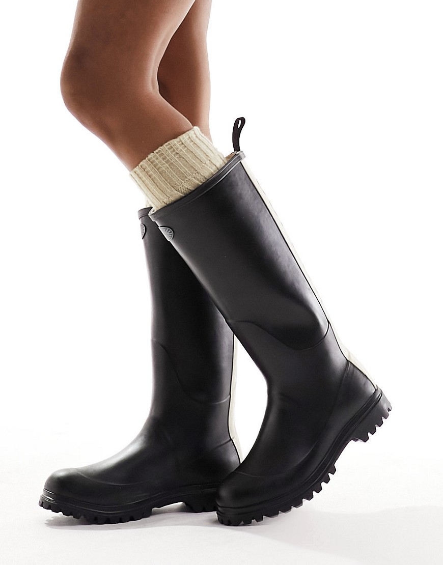 Superga knee boots in black