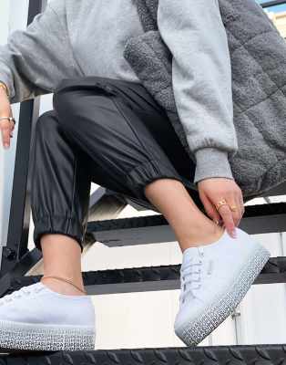 superga black trainers