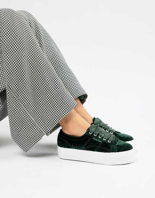 Superga on sale green velvet