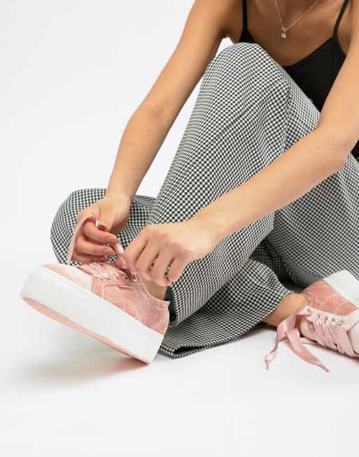 Superga cheap pink velour