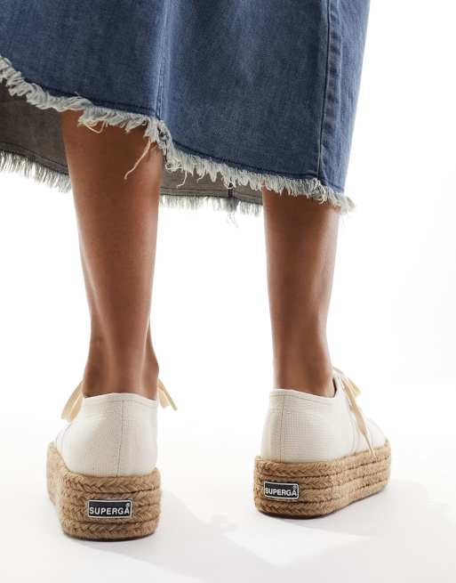 Superga espadrilles hot sale beige