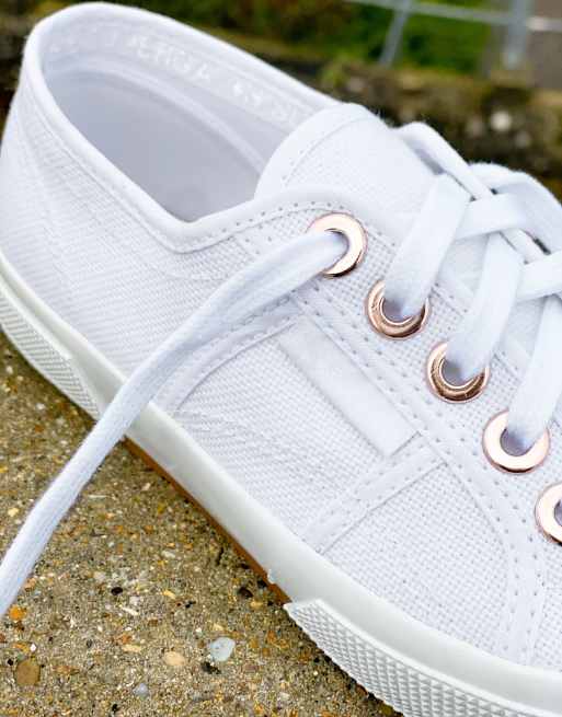 Superga bianche e oro shop
