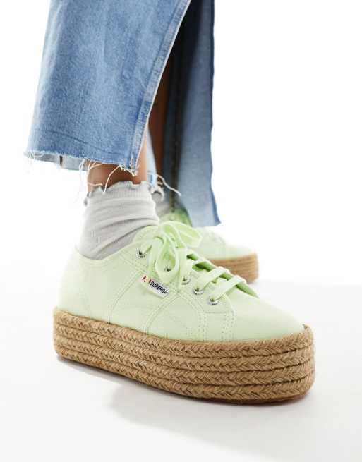 Superga – Sneaker in Limettengrün, 5 von 5