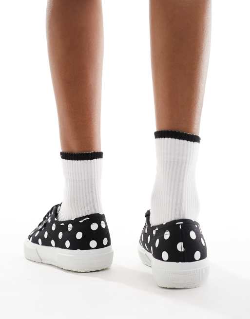 Superga shop pois blu