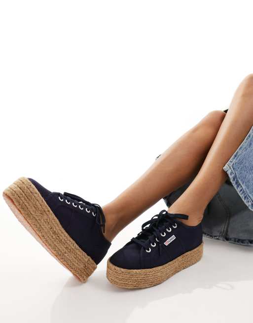 Superga con clearance suola in corda