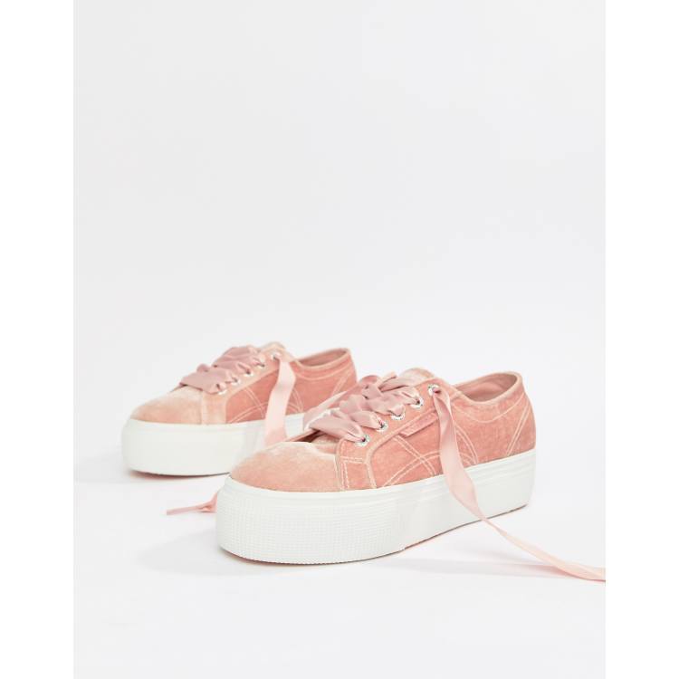 Superga velluto clearance rosa