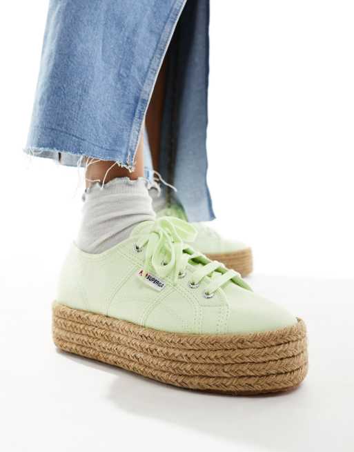 Superga hotsell lime green