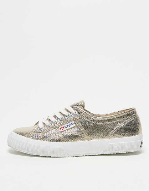 Superga trainers in metallic  - view 1