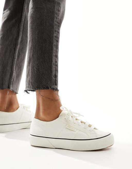 Superga off outlet white