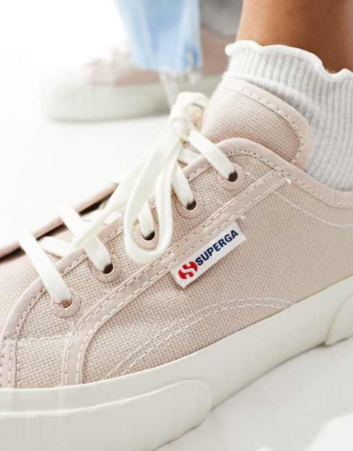 Superga clearance pink trainers