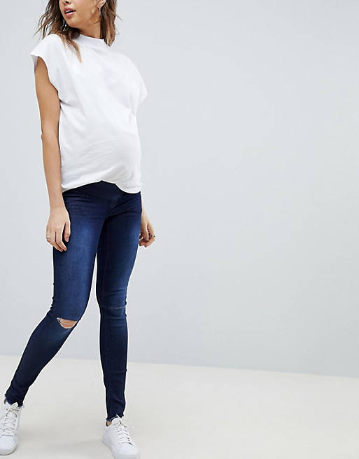 Supermom Maternity Ripped Skinny Jeans ASOS